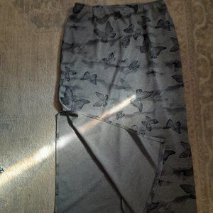 CUTE GRAY BUTTERFLY SKIRT